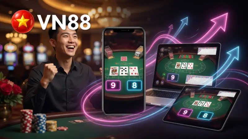 Baccarat VN88 - Hướng Dẫn Chơi Live Cho Người Mới Từ A - Z