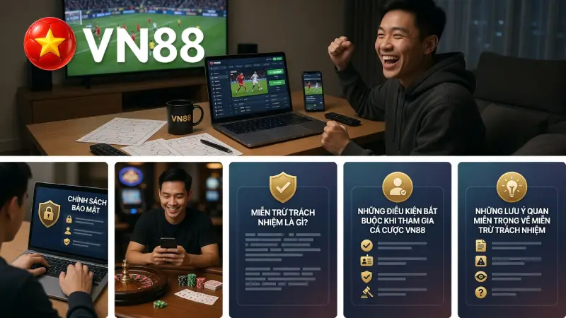 Miễn Trừ Trách Nhiệm Lưu Ý Giúp Người Chơi VN88 An Tâm