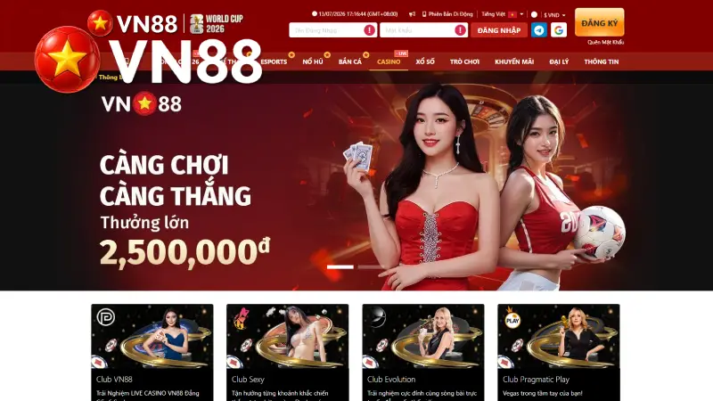 Nhà Cái VN88 Cá Cược Uy Tín Được Cấp Phép PAGCOR & CEZA