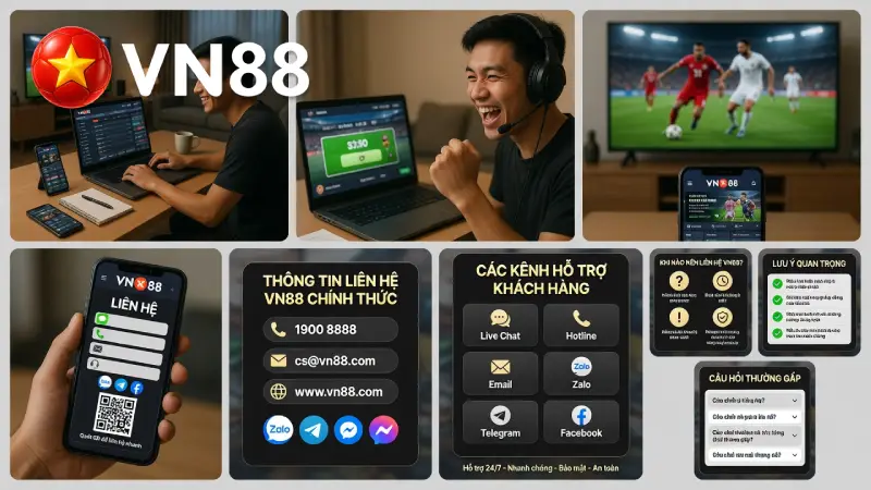 Xác Thực Thông Tin Liên Hệ VN88 Chính Thức Toàn Hệ Thống