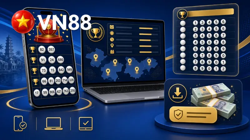 Tỷ lệ ăn xổ số miền nam tại vn88 cực cao so với mặt bằng chung